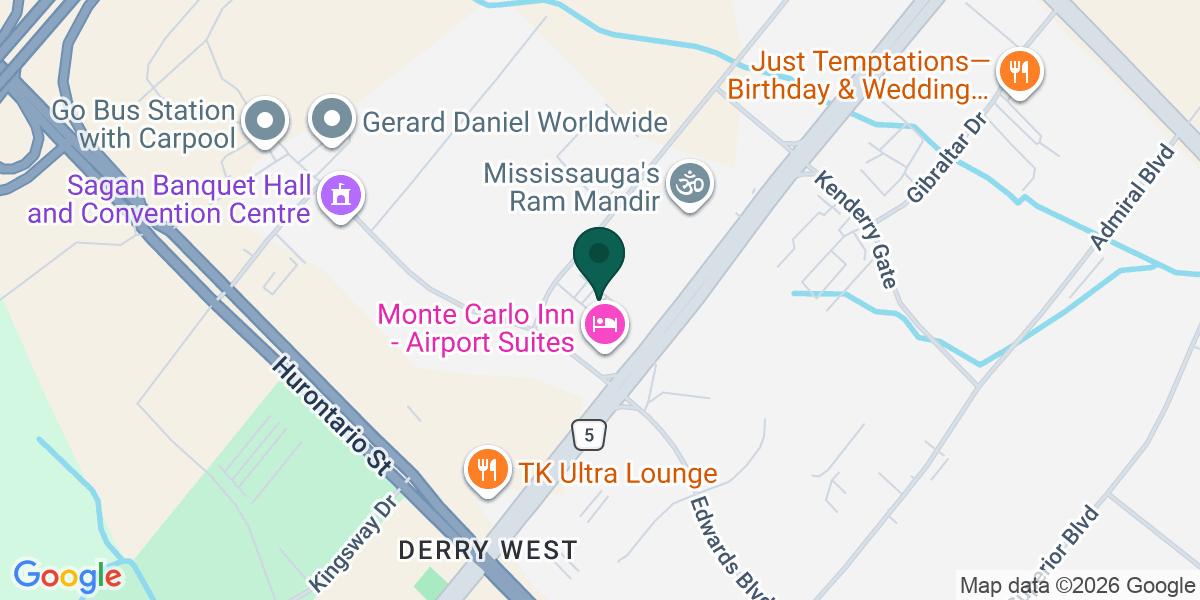 Map showing the office of Stephen Beck