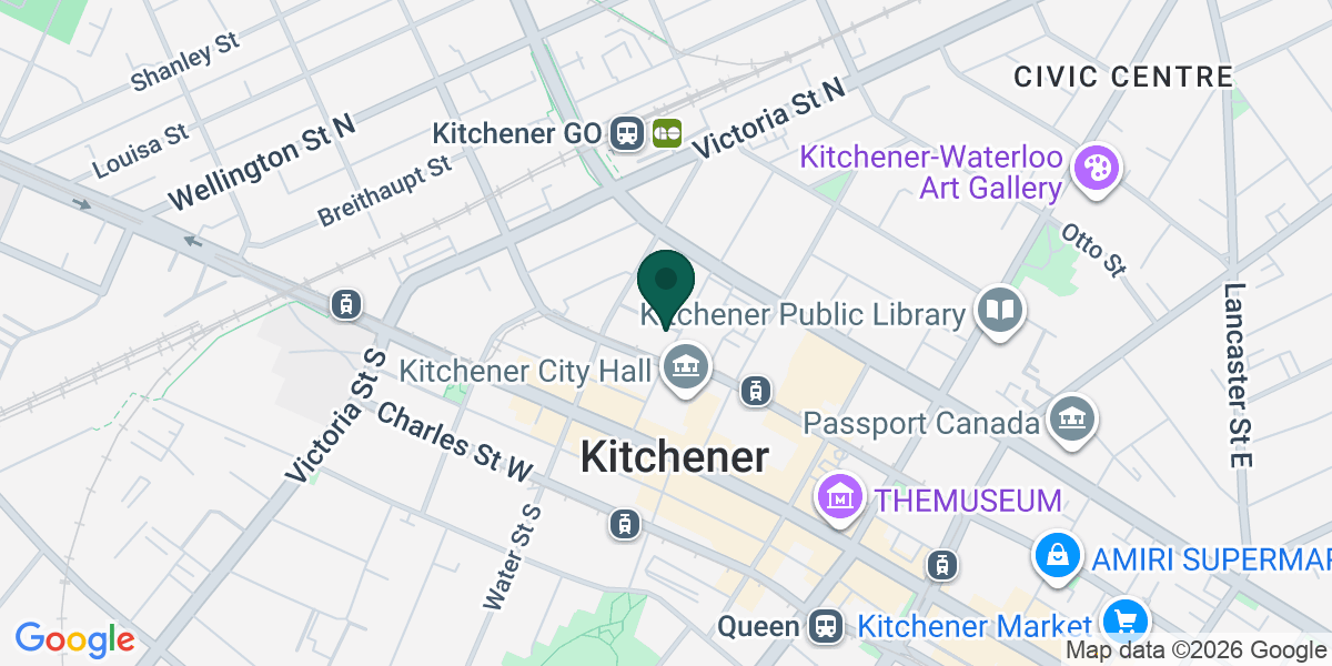 Map showing the office of Satnam Singh Grewal