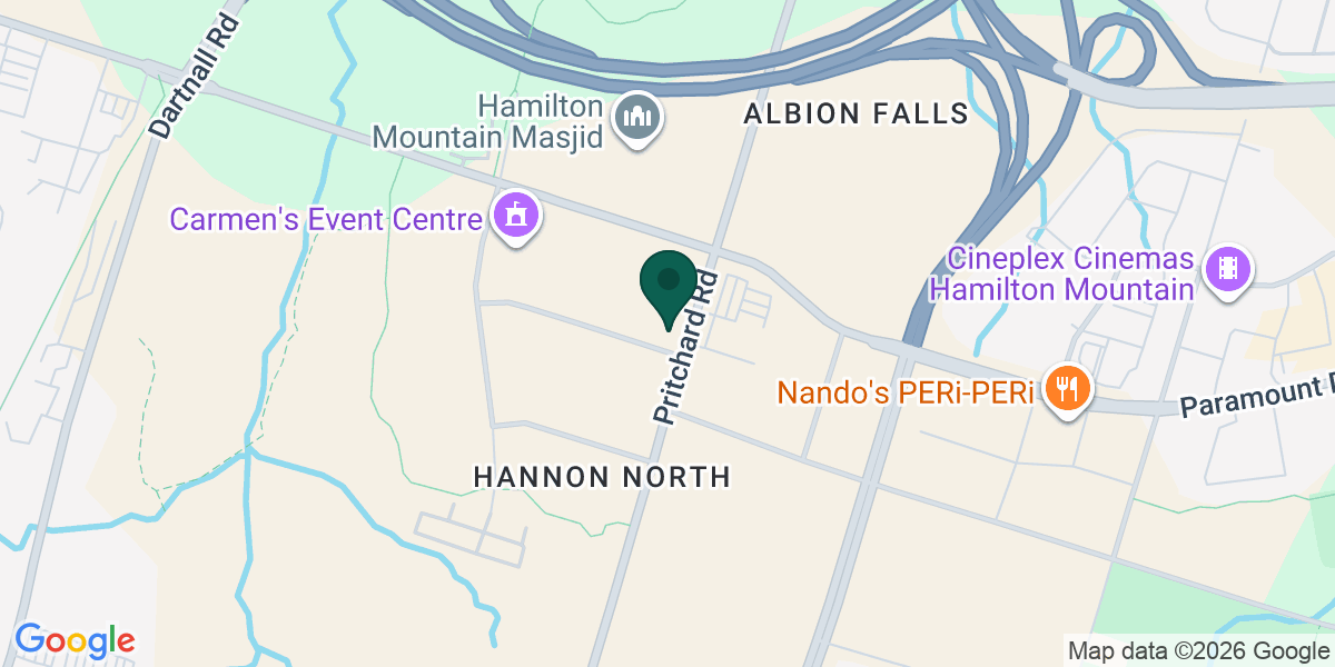 Map showing the office of Paul Taylor