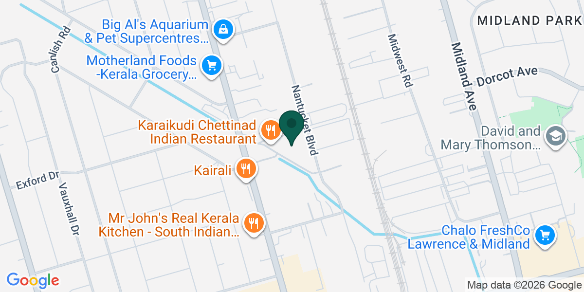Map showing the office of Muhammad Nadeem