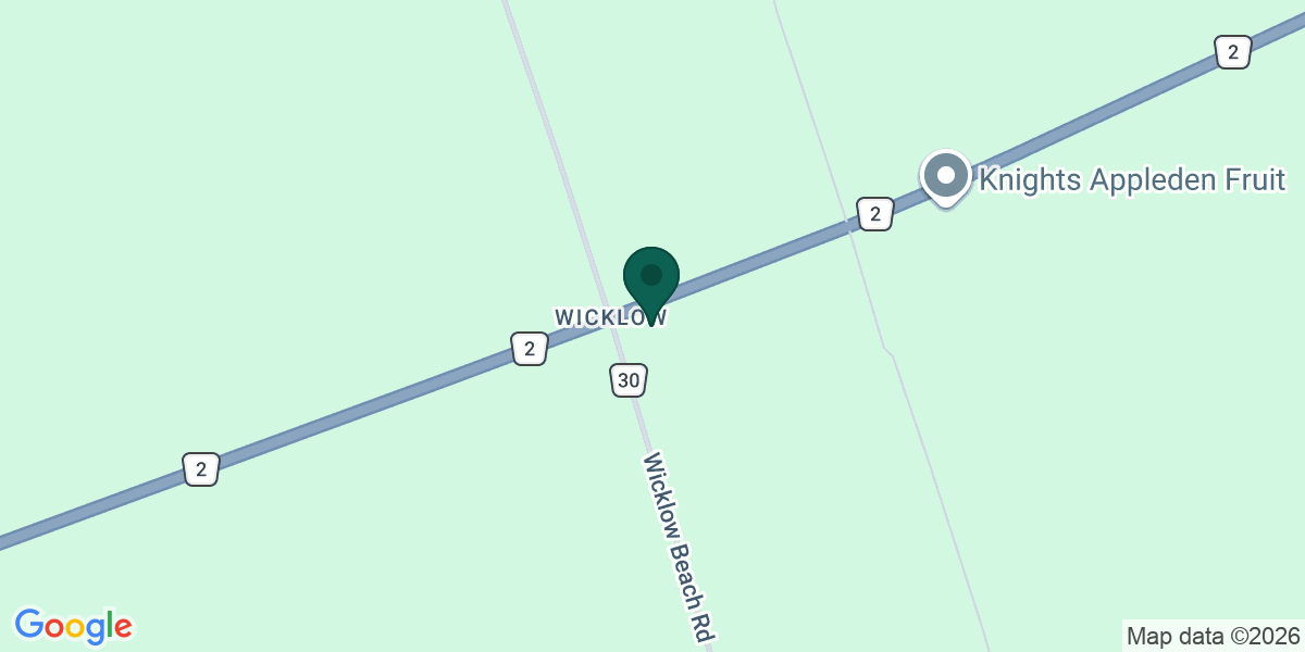 Map showing the office of Paul Brown