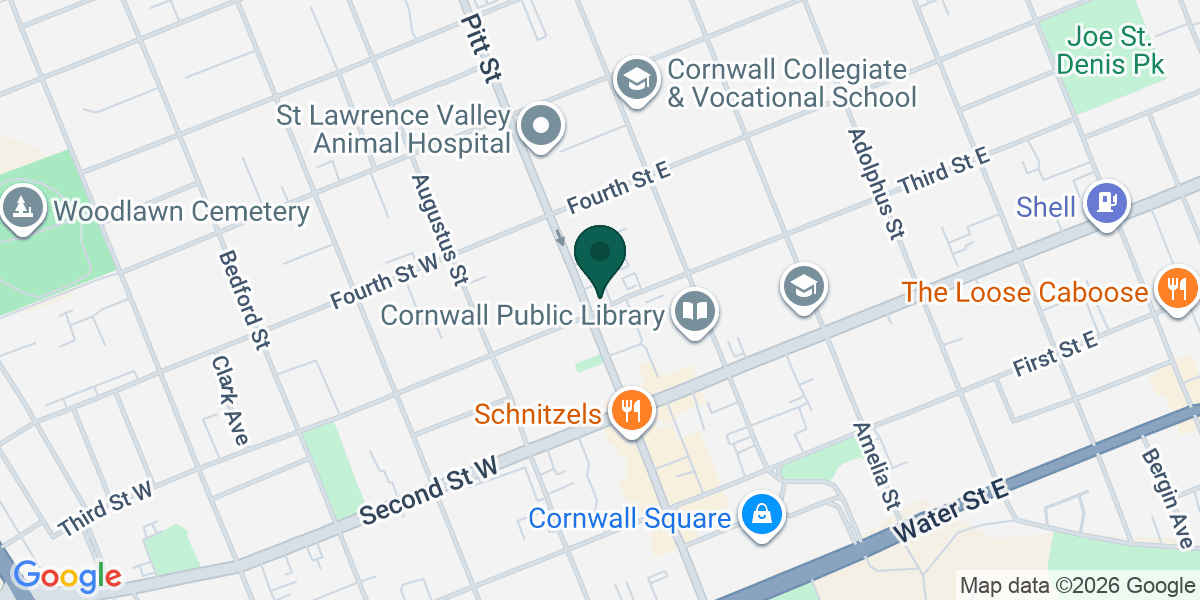 Map showing the office of Myron Mark Breslow