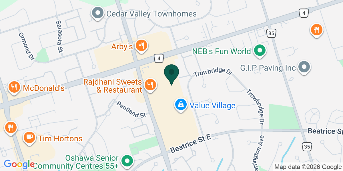 Map showing the office of Tasneem Alibhai