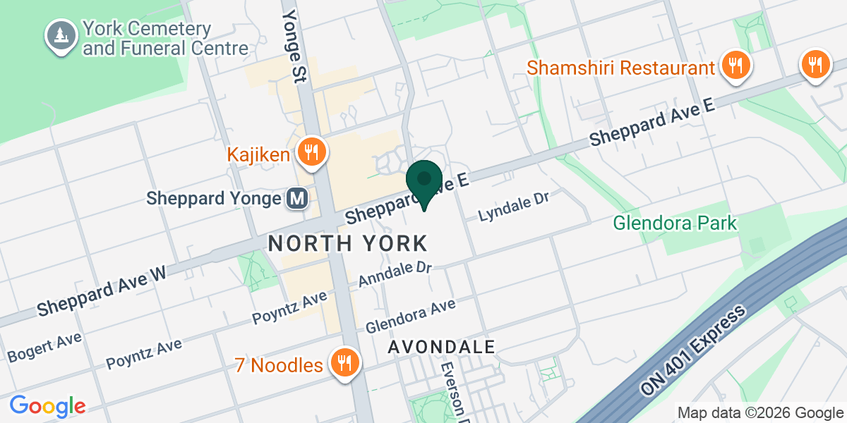 Map showing the office of Subha Anand