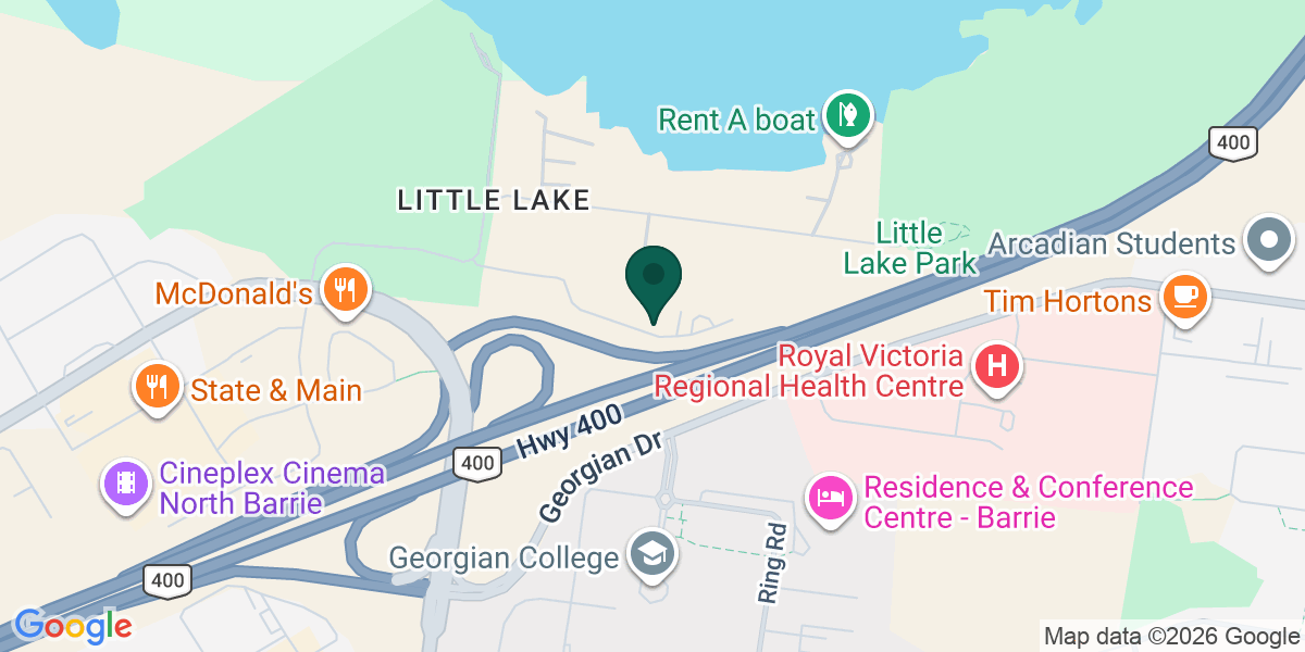 Map showing the office of Jacqueline Donna Marie Thompson