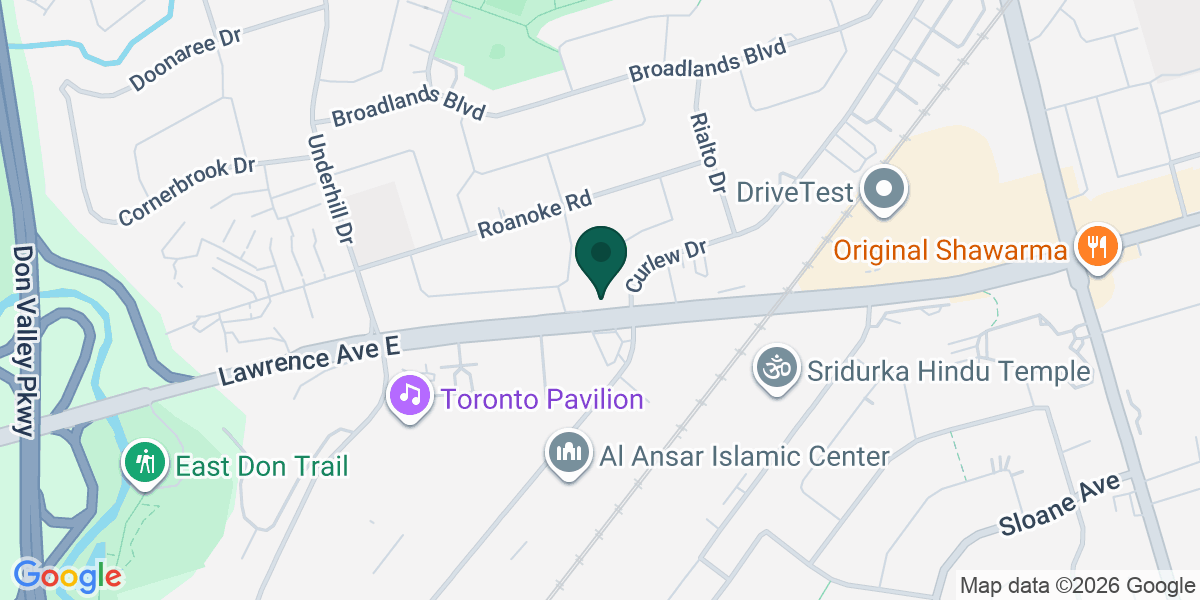 Map showing the office of Monica Missaghi