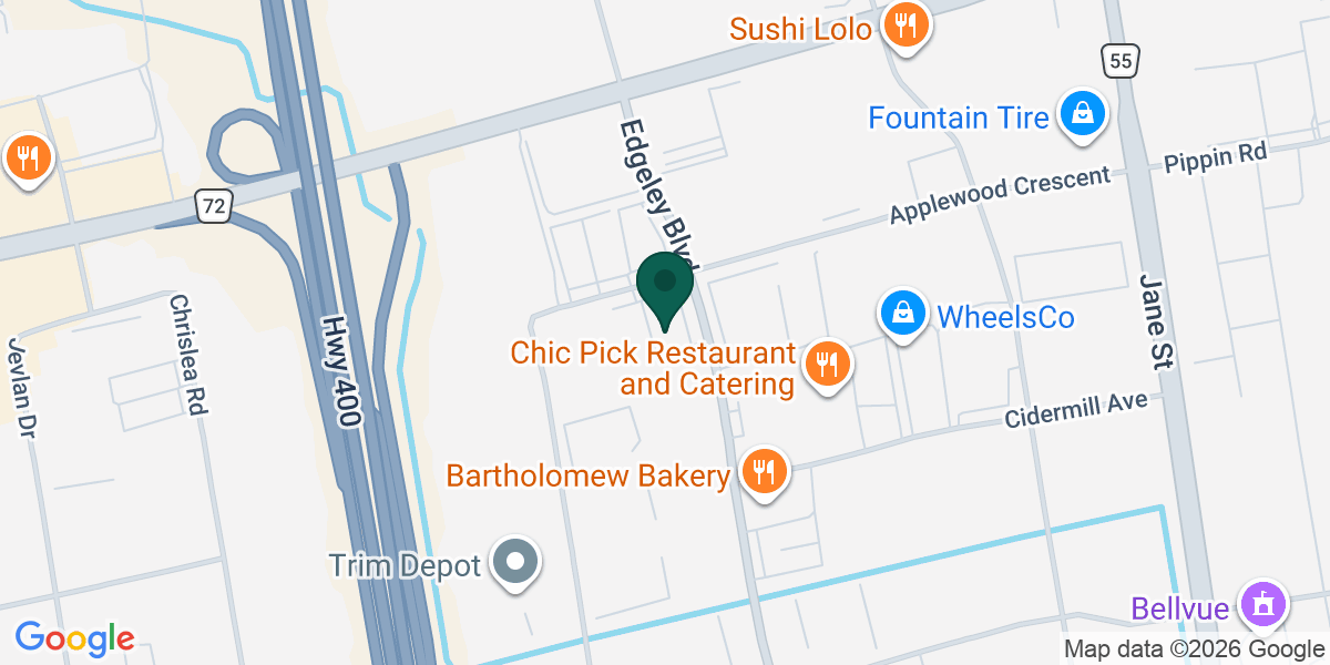 Map showing the office of Giulia Papa
