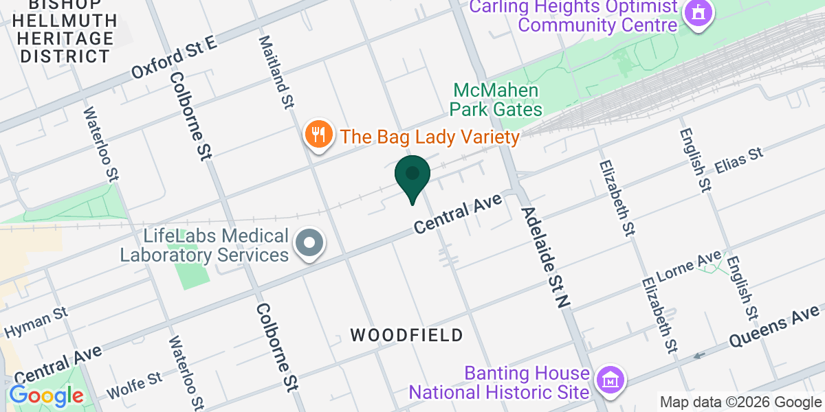 Map showing the office of Hetham Karky