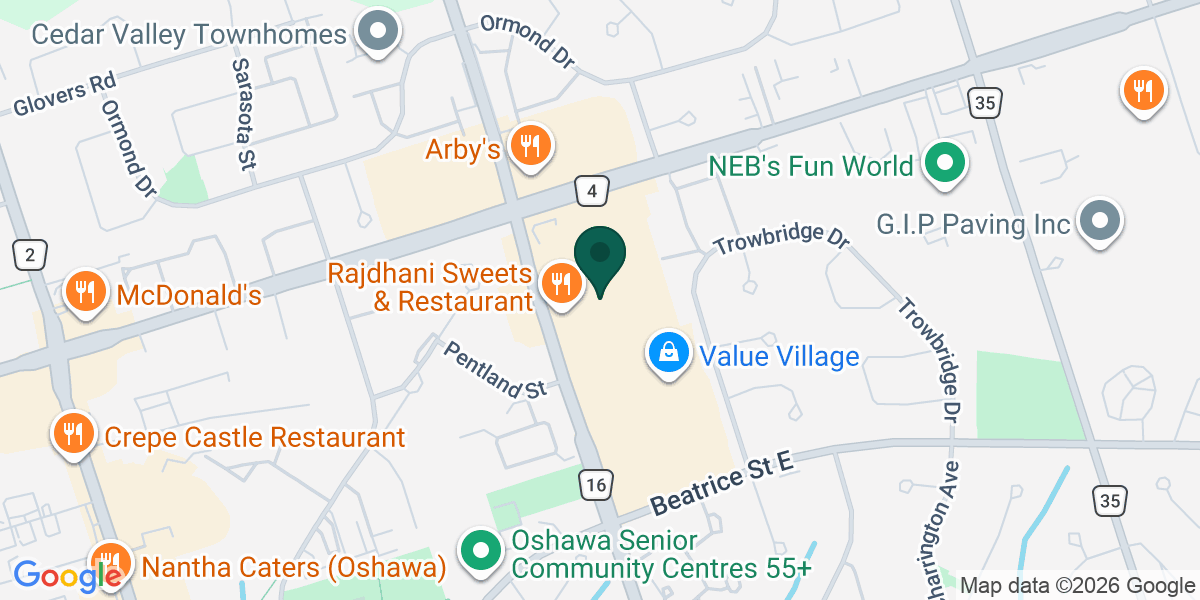 Map showing the office of Suzette Ann Moss