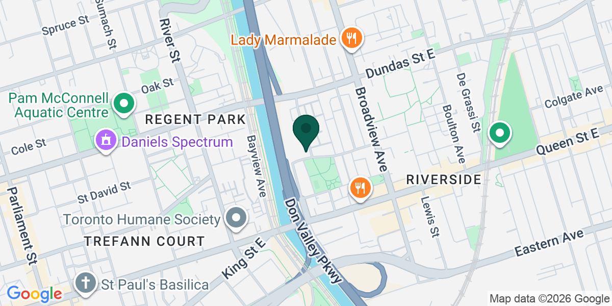 Map showing the office of Robert T W Mcneillie