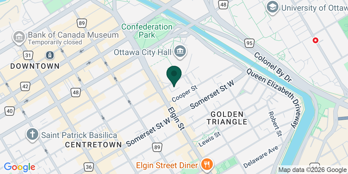 Map showing the office of Ashish Duvadie