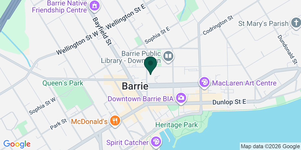 Map showing the office of Geneviève Pitre