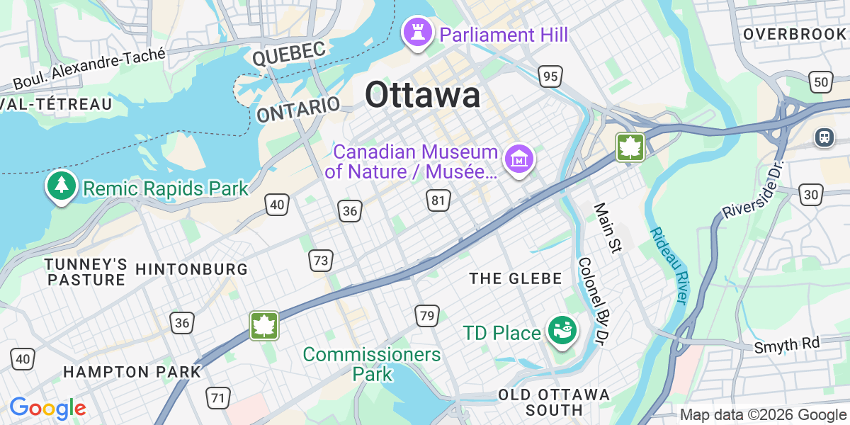 Approximate office area near Ottawa