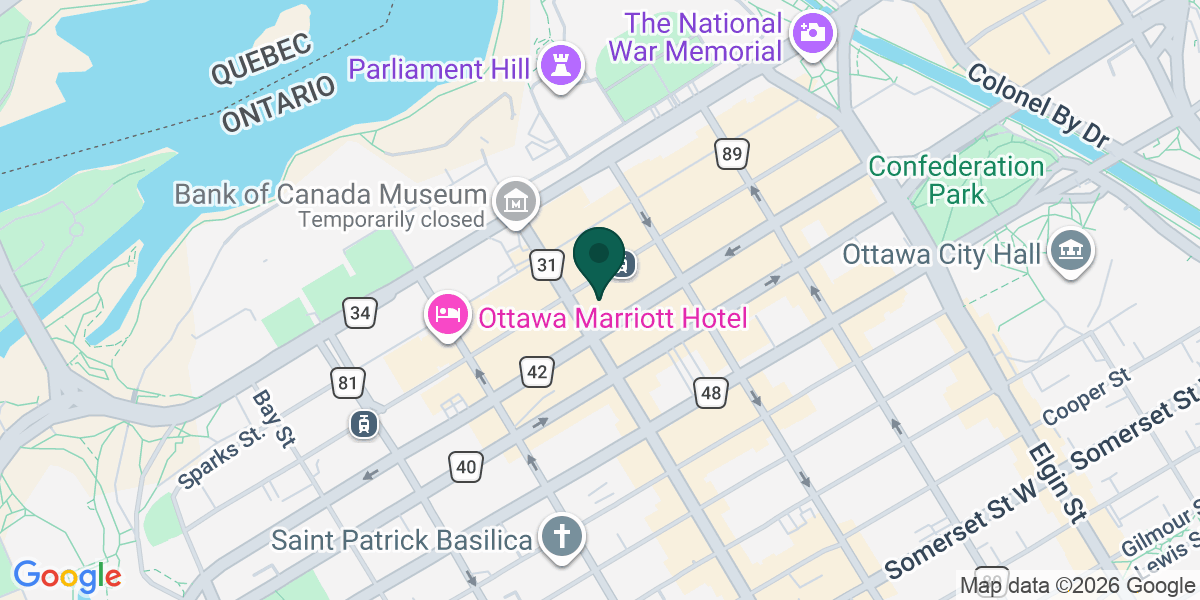 Map showing the office of Melissa Elizabeth Eberly