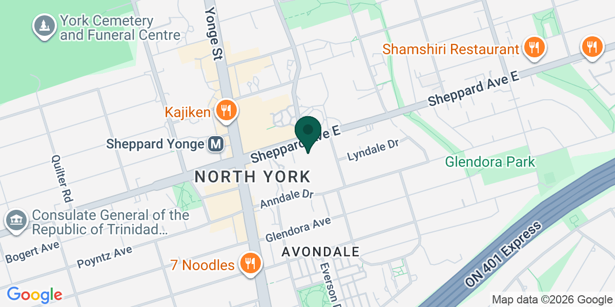 Map showing the office of Stephanie Anderson